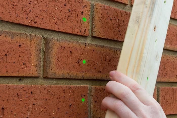 The green Marxmate pigment will be marked onto the surface.