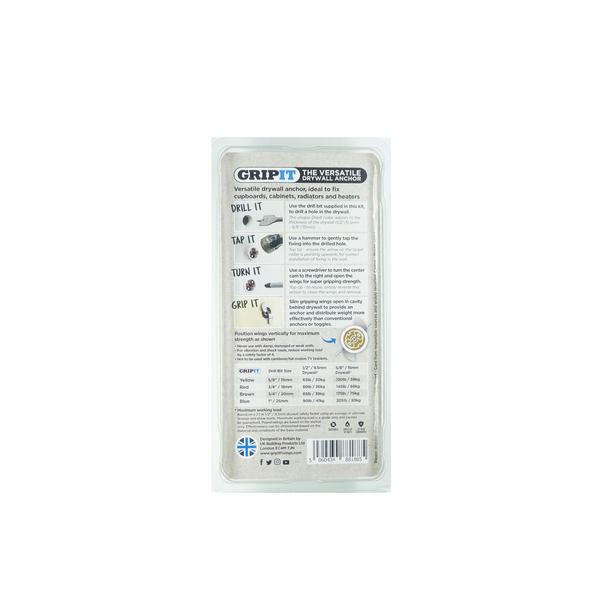 Brown - Gripit – Anchors Heavy Stuff to Drywall